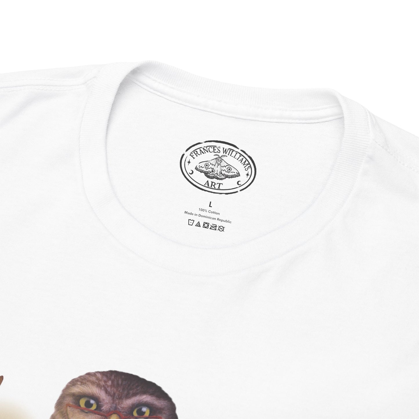 Bookish Owl Unisex Heavy Cotton Tee