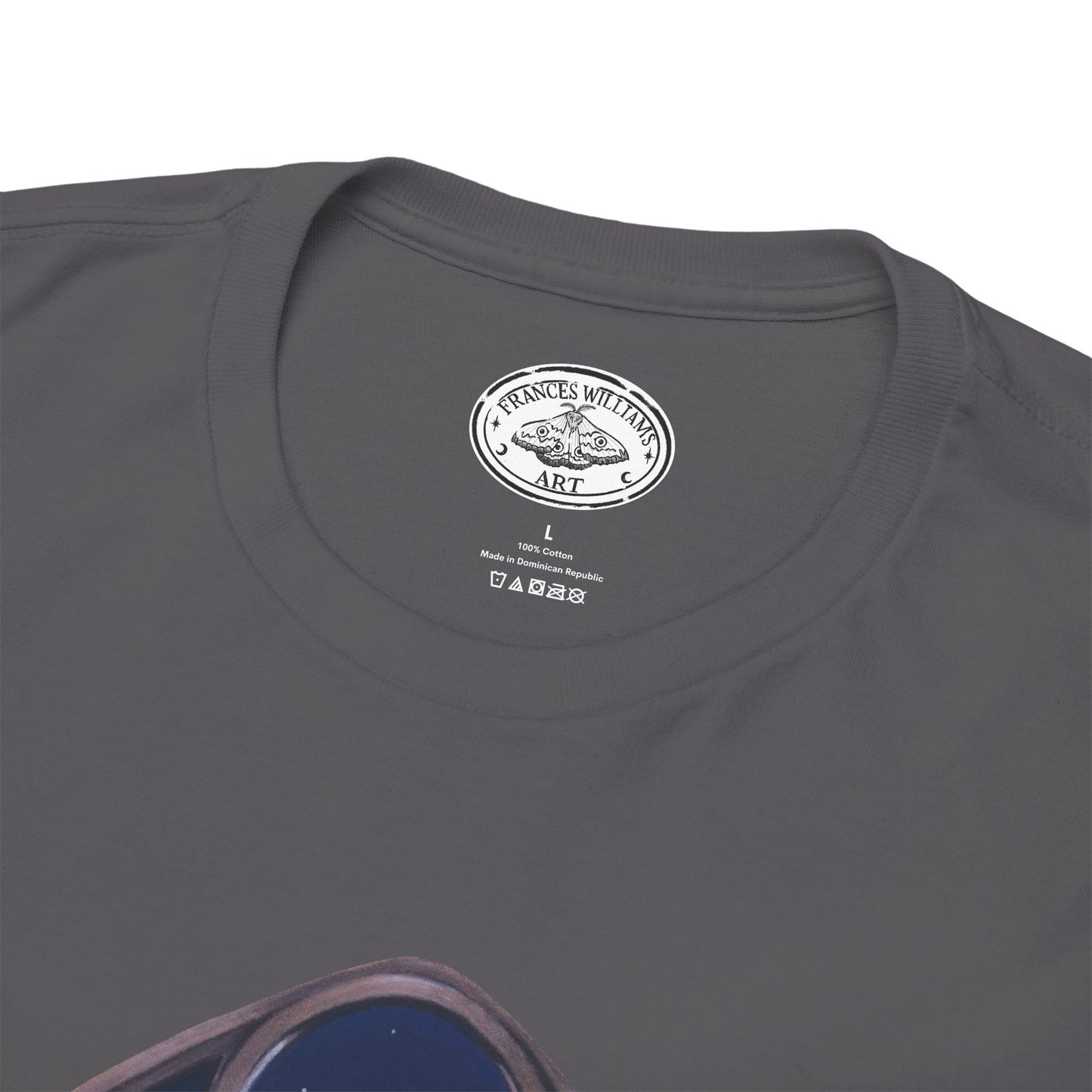 Midnight Guardian Fox Unisex Cotton T-shirt