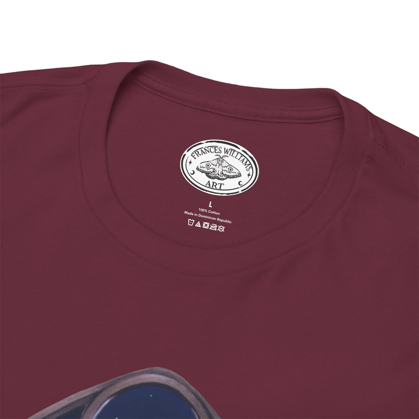 Midnight Guardian Fox Unisex Cotton T-shirt