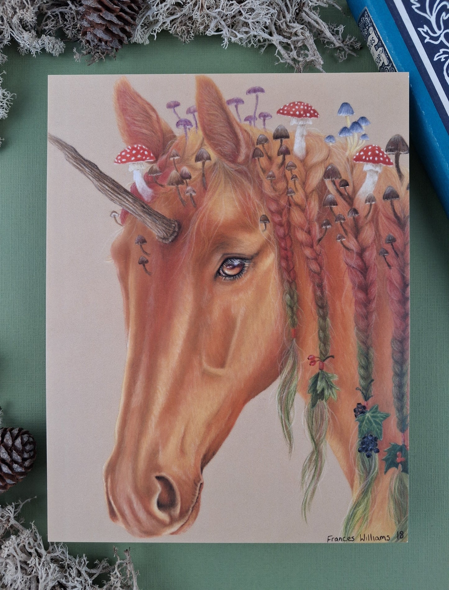 Autumn Unicorn Art Print