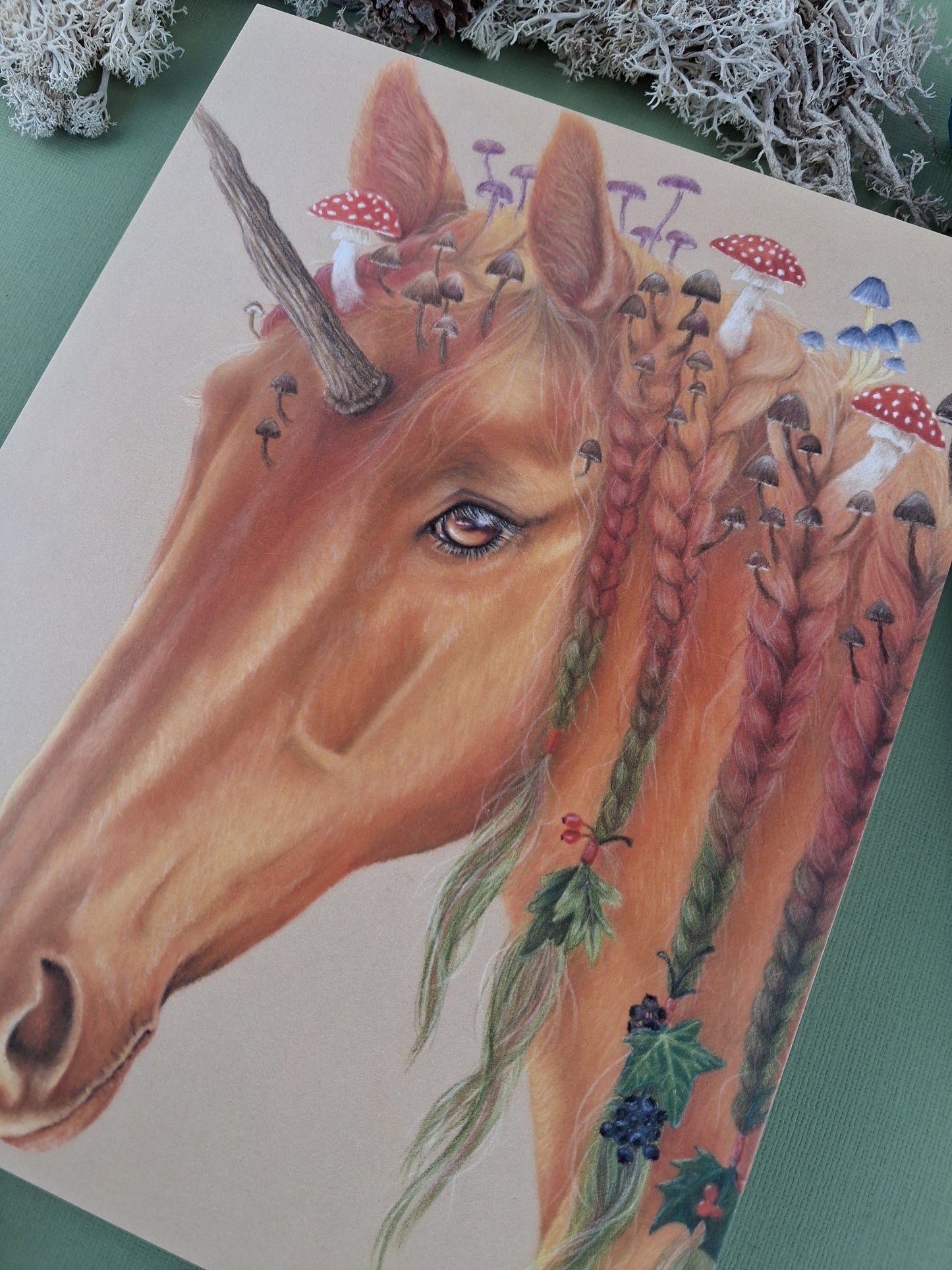 Autumn Unicorn Art Print