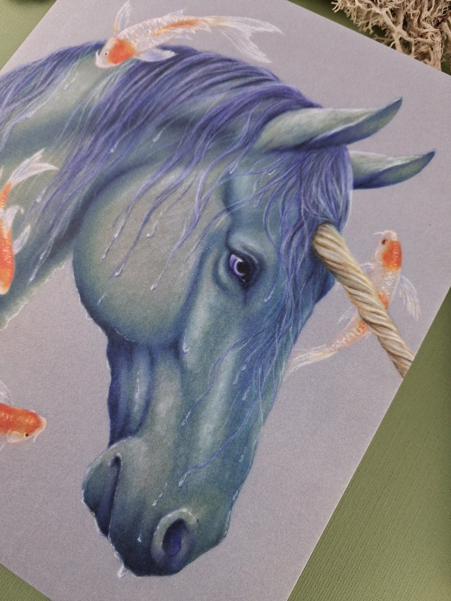 Water Unicorn Art Print