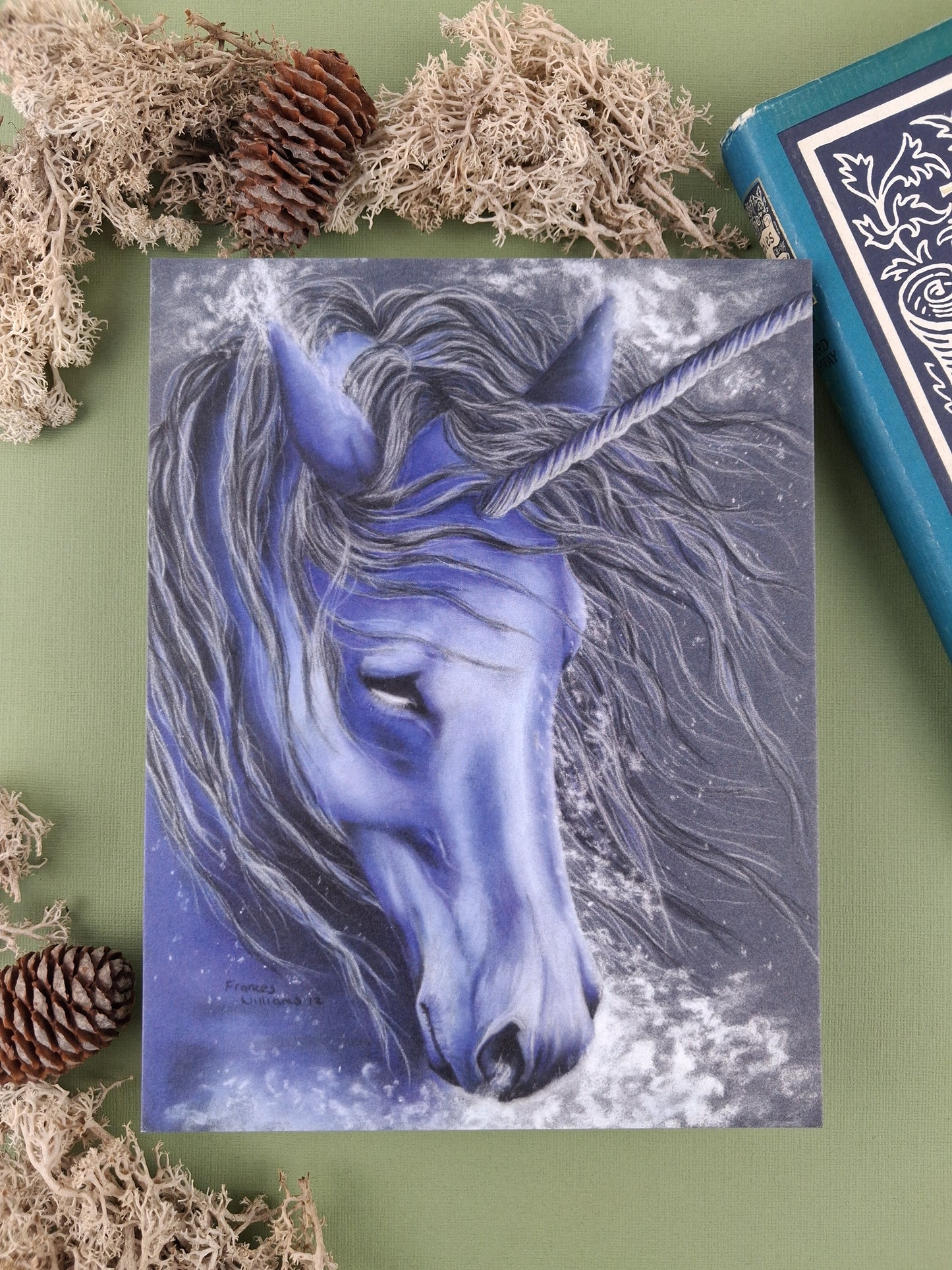 Ice Unicorn Art Print