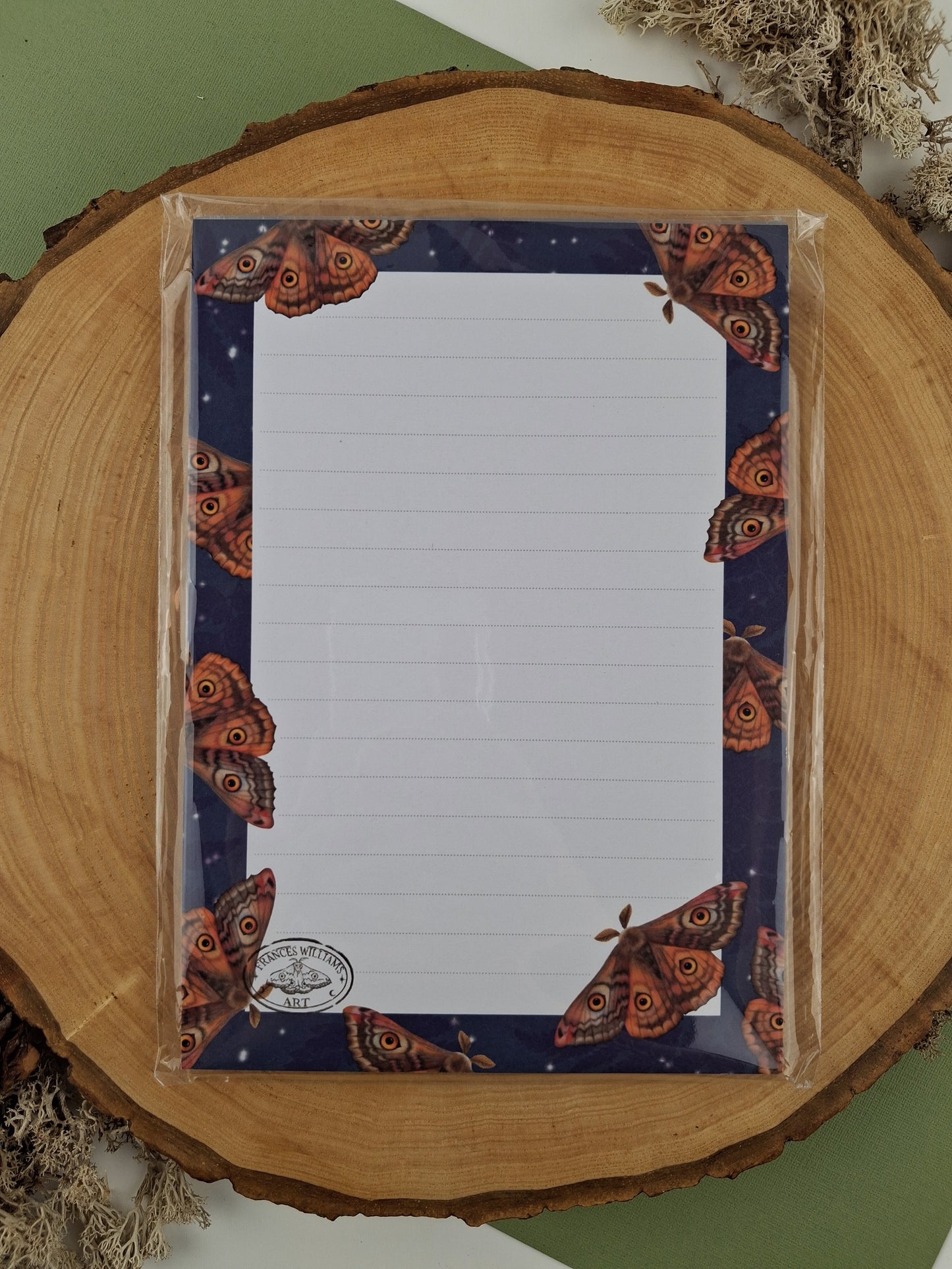 Owl Moth A5 Notepad