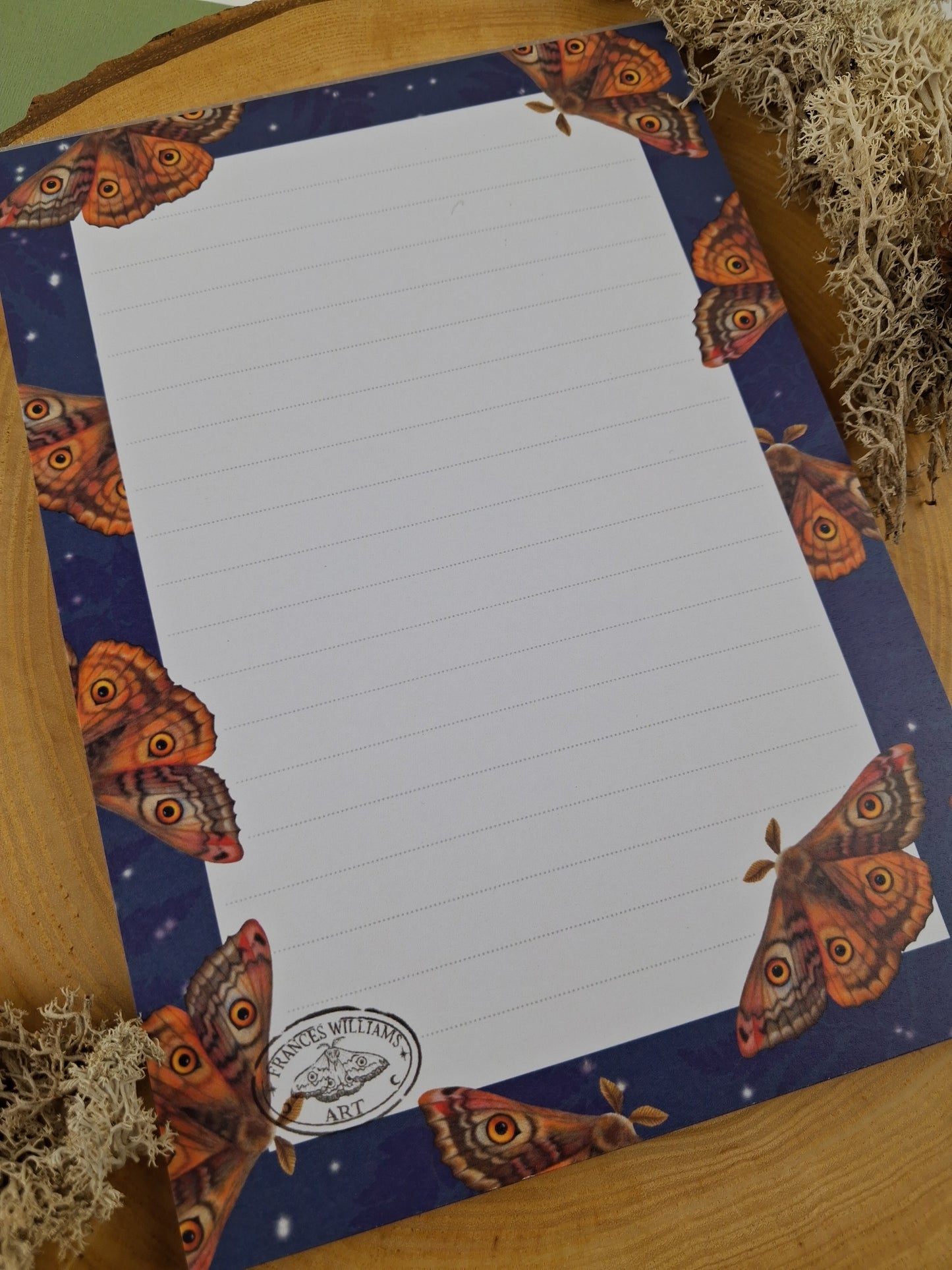 Owl Moth A5 Notepad
