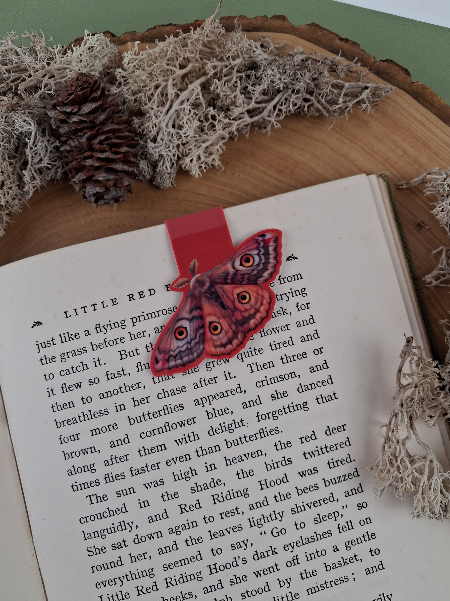 Owl Eyed Moth Magnetic Bookmark