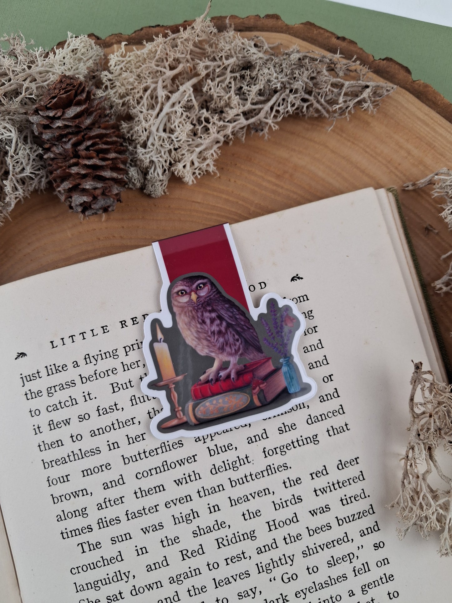 Bookish Owl Magnetic Bookmark