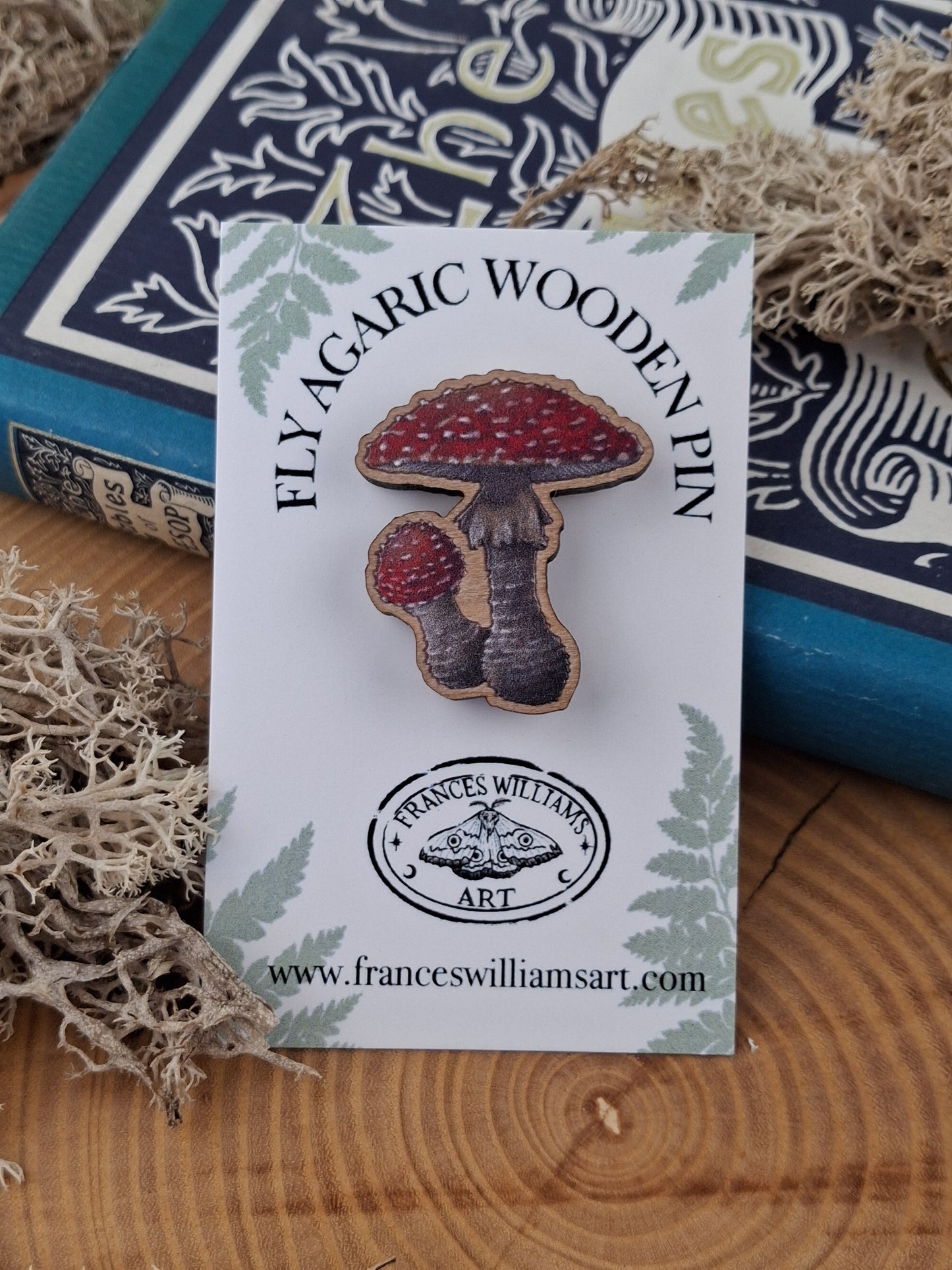 Fly Agaric Wooden Pin