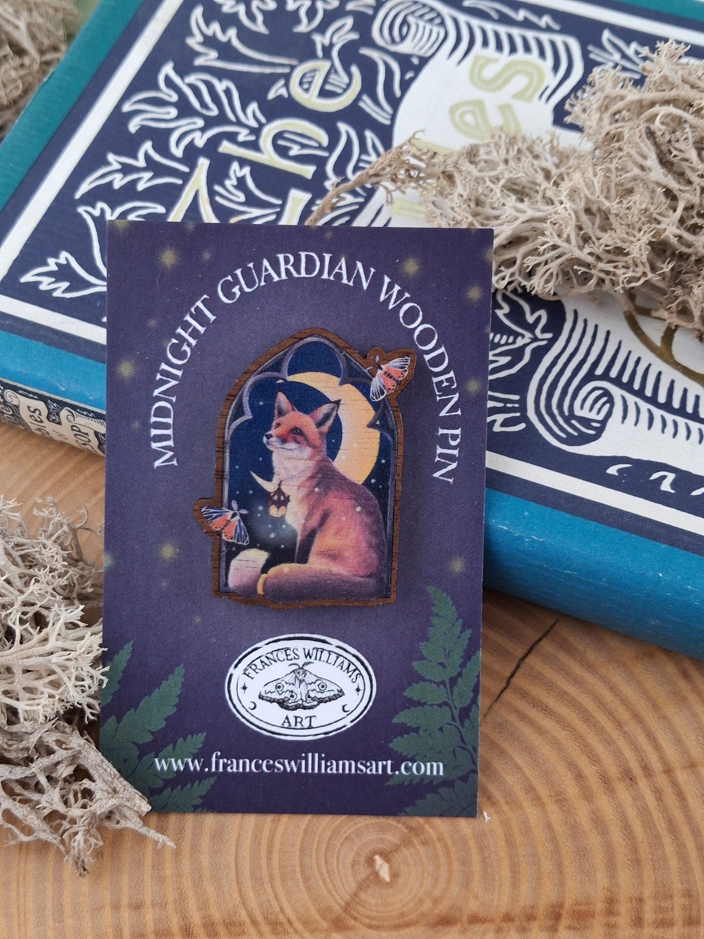 Midnight Guardian Wooden Pin