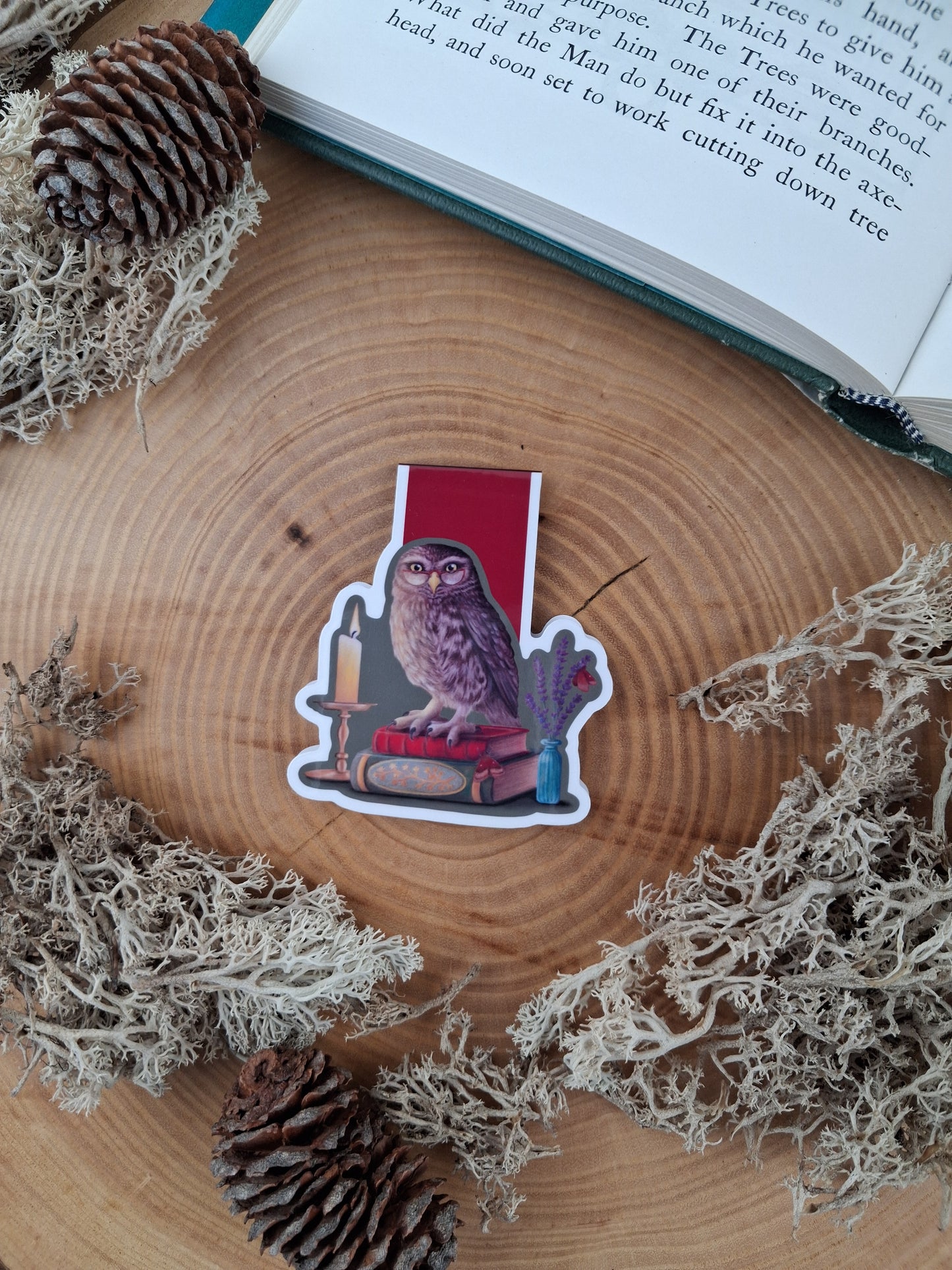 Bookish Owl Magnetic Bookmark