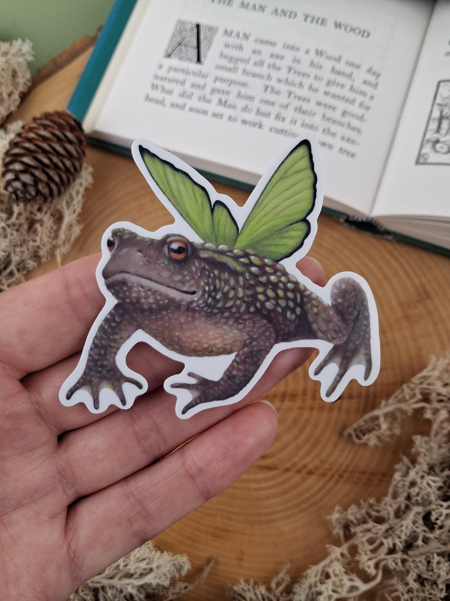 Faerie Toad Vinyl Sticker