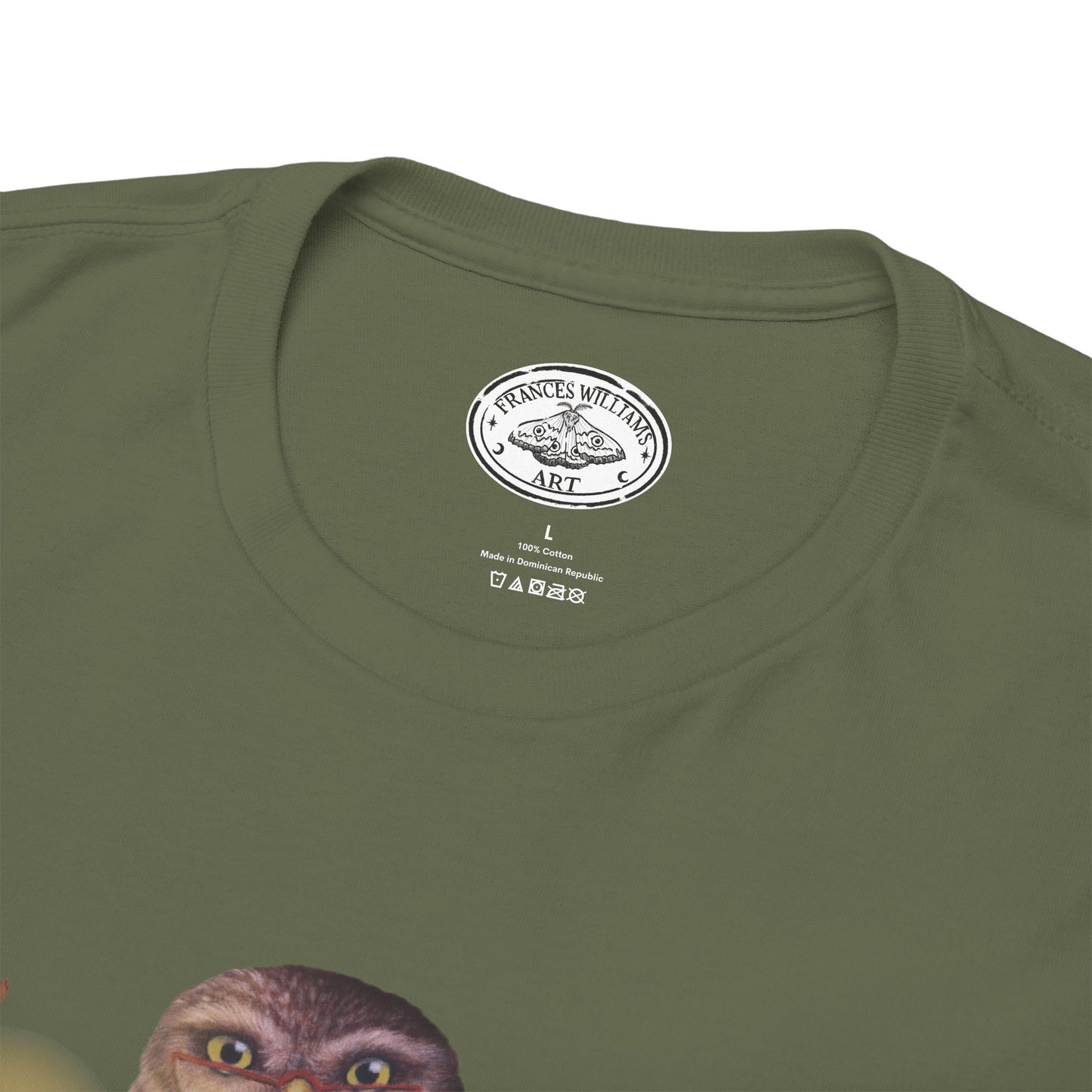 Bookish Owl Unisex Heavy Cotton Tee