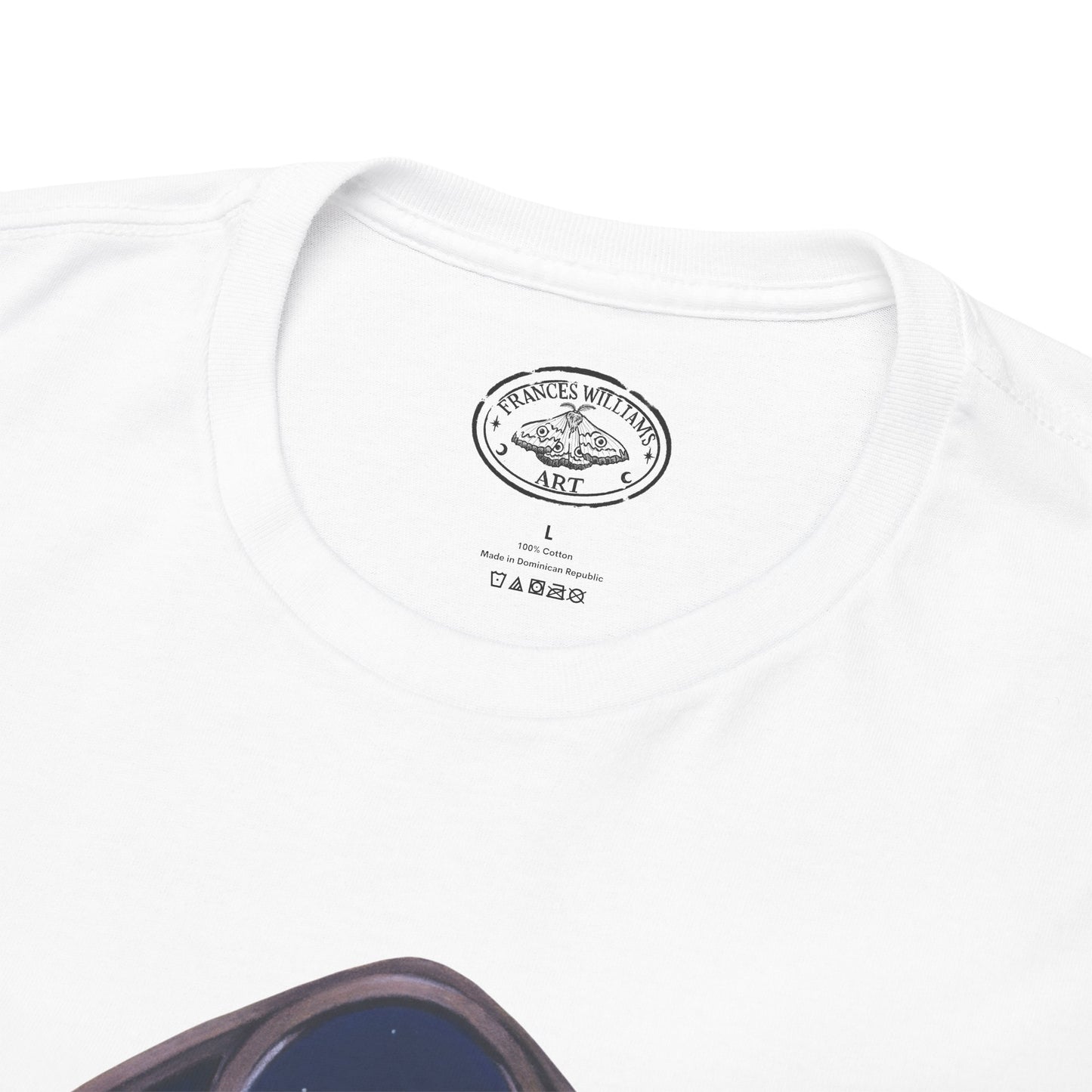 Midnight Guardian Fox Unisex Cotton T-shirt