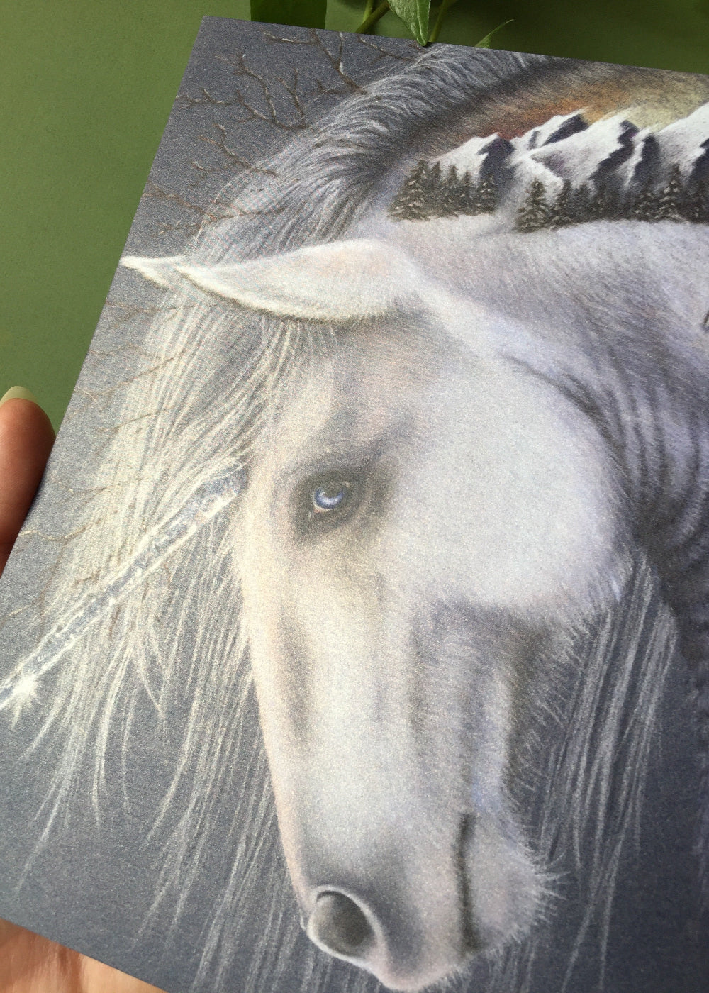 Winter Unicorn Art Print
