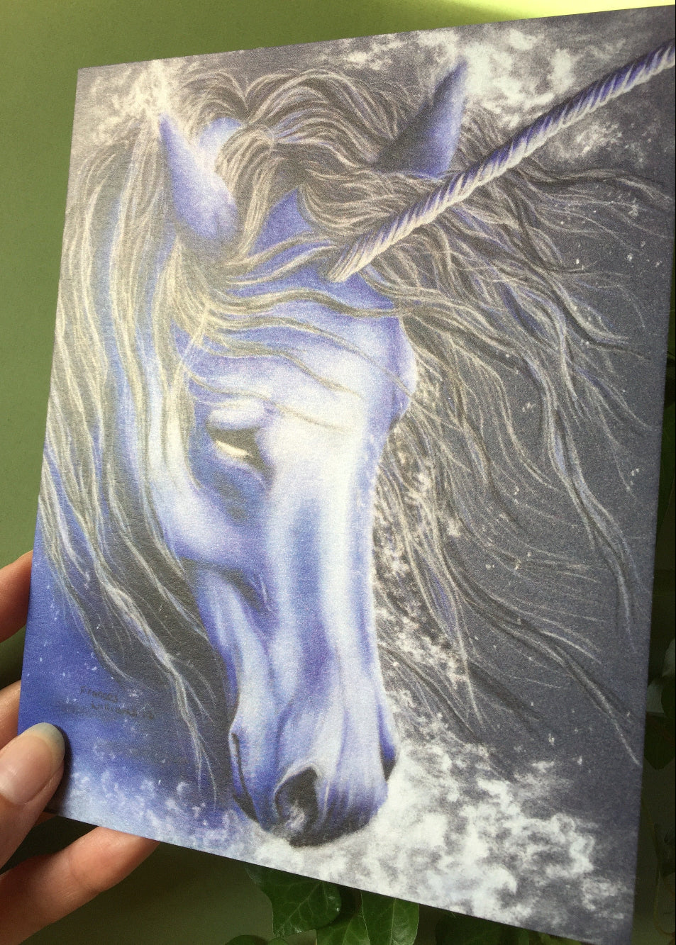 Ice Unicorn Art Print