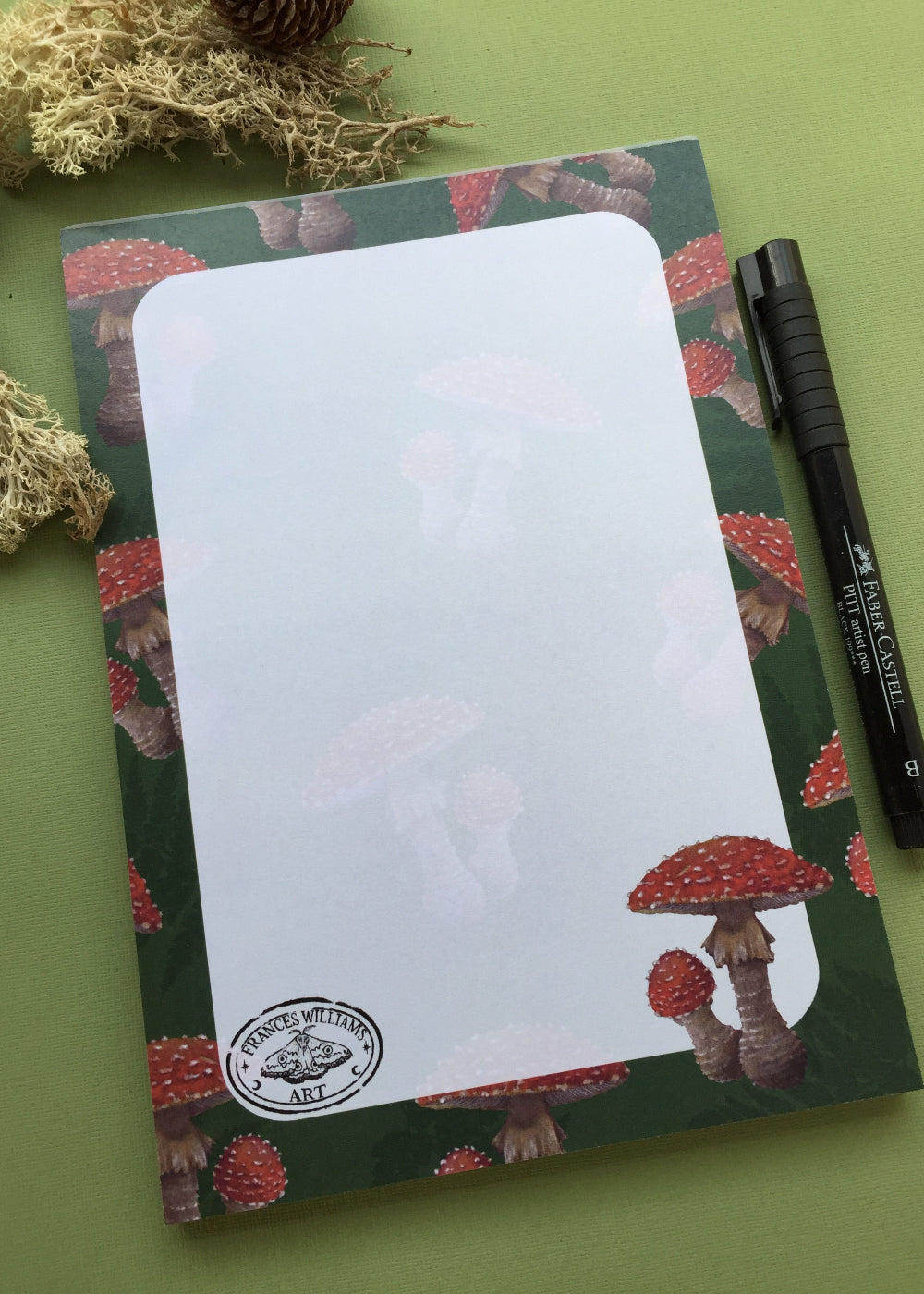 Mushroom A5 Notepad