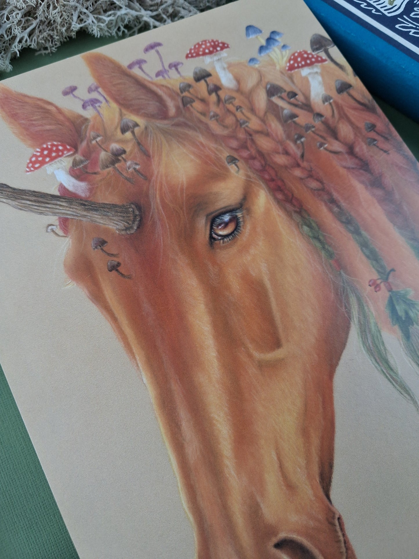 Autumn Unicorn Art Print