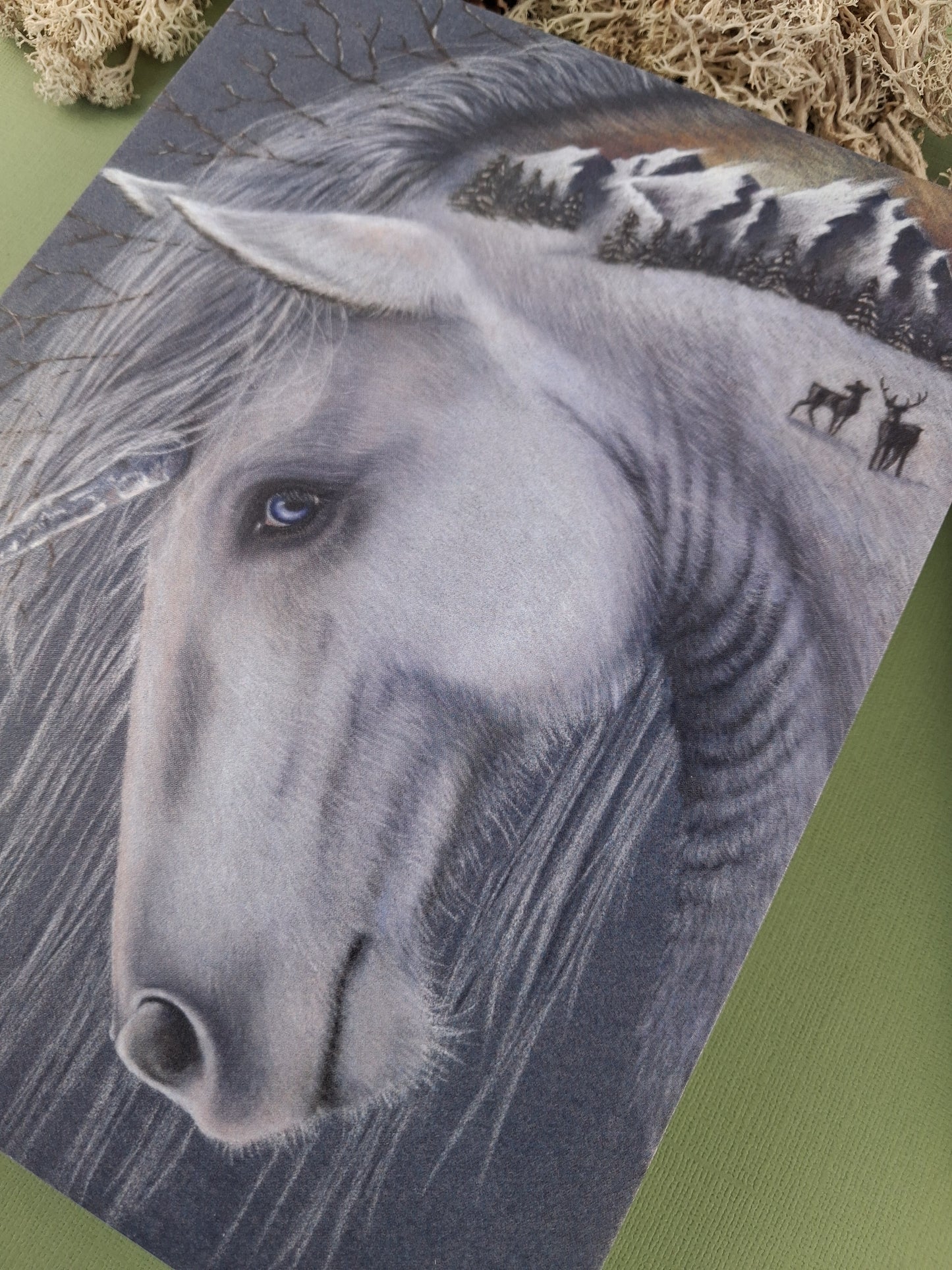 Winter Unicorn Art Print