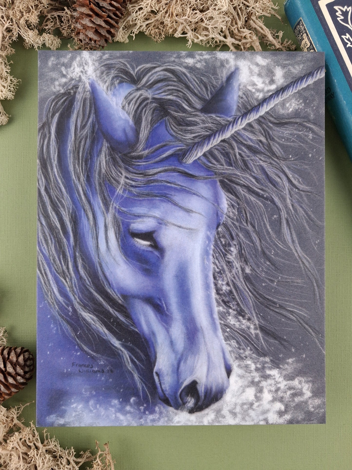 Ice Unicorn Art Print