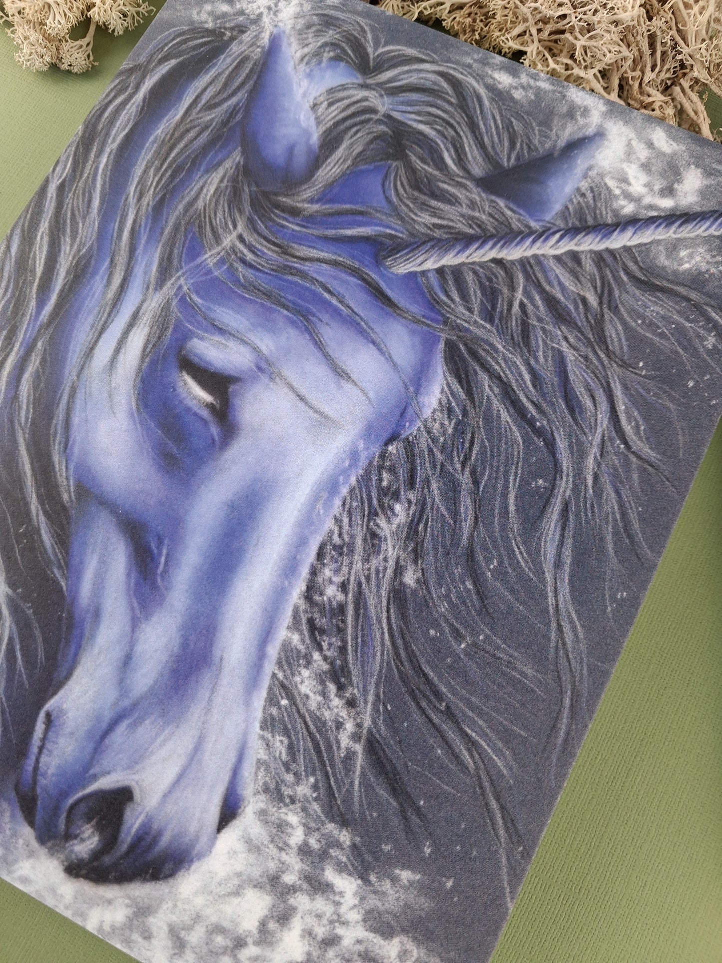 Ice Unicorn Art Print