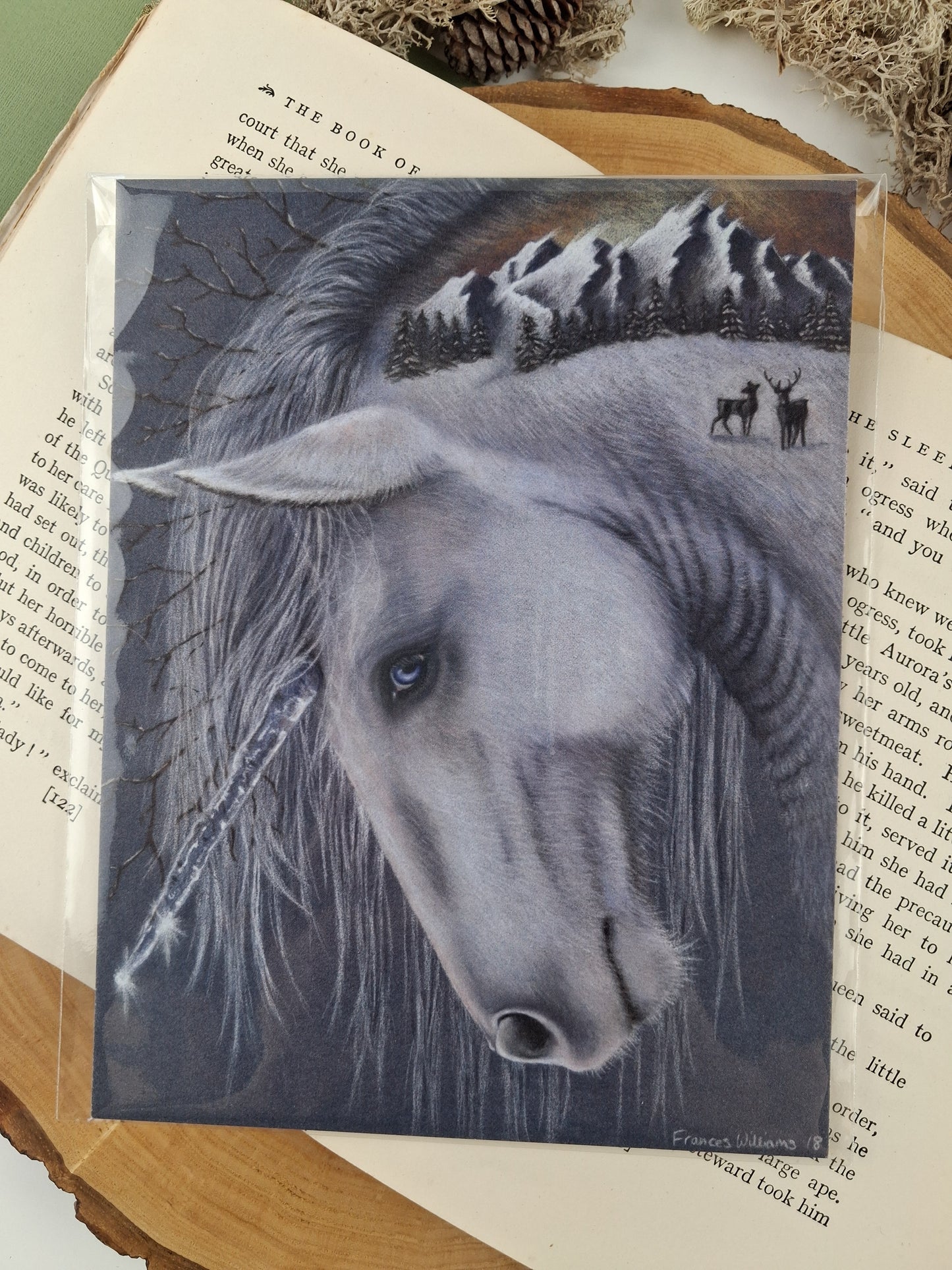 Winter Unicorn Art Print