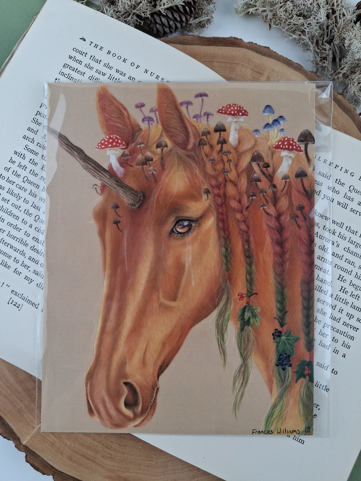 Autumn Unicorn Art Print