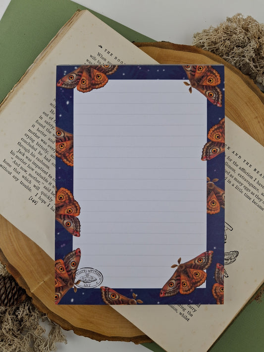 Owl Moth A5 Notepad