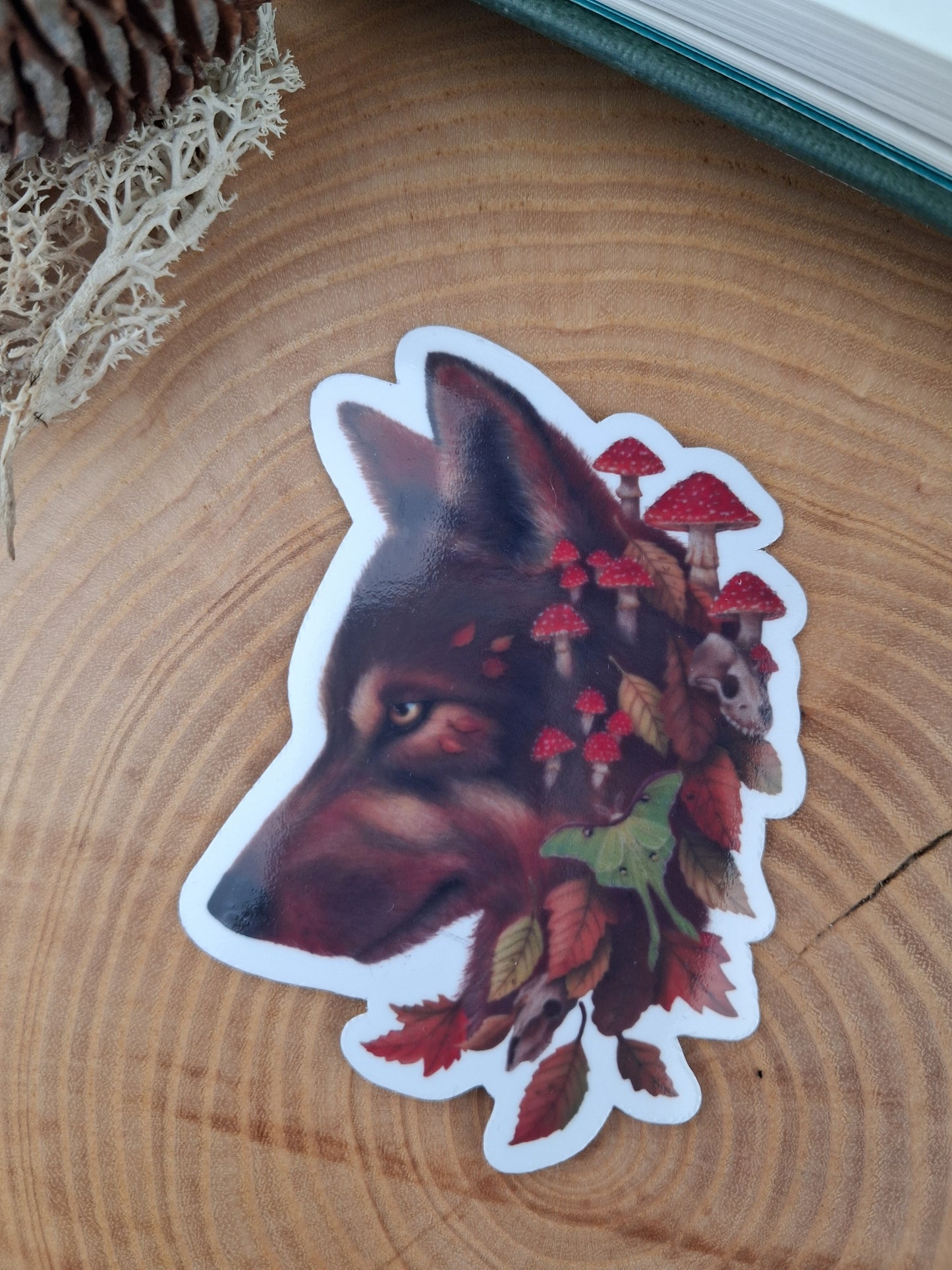 Autumn Wolf Vinyl Sticker