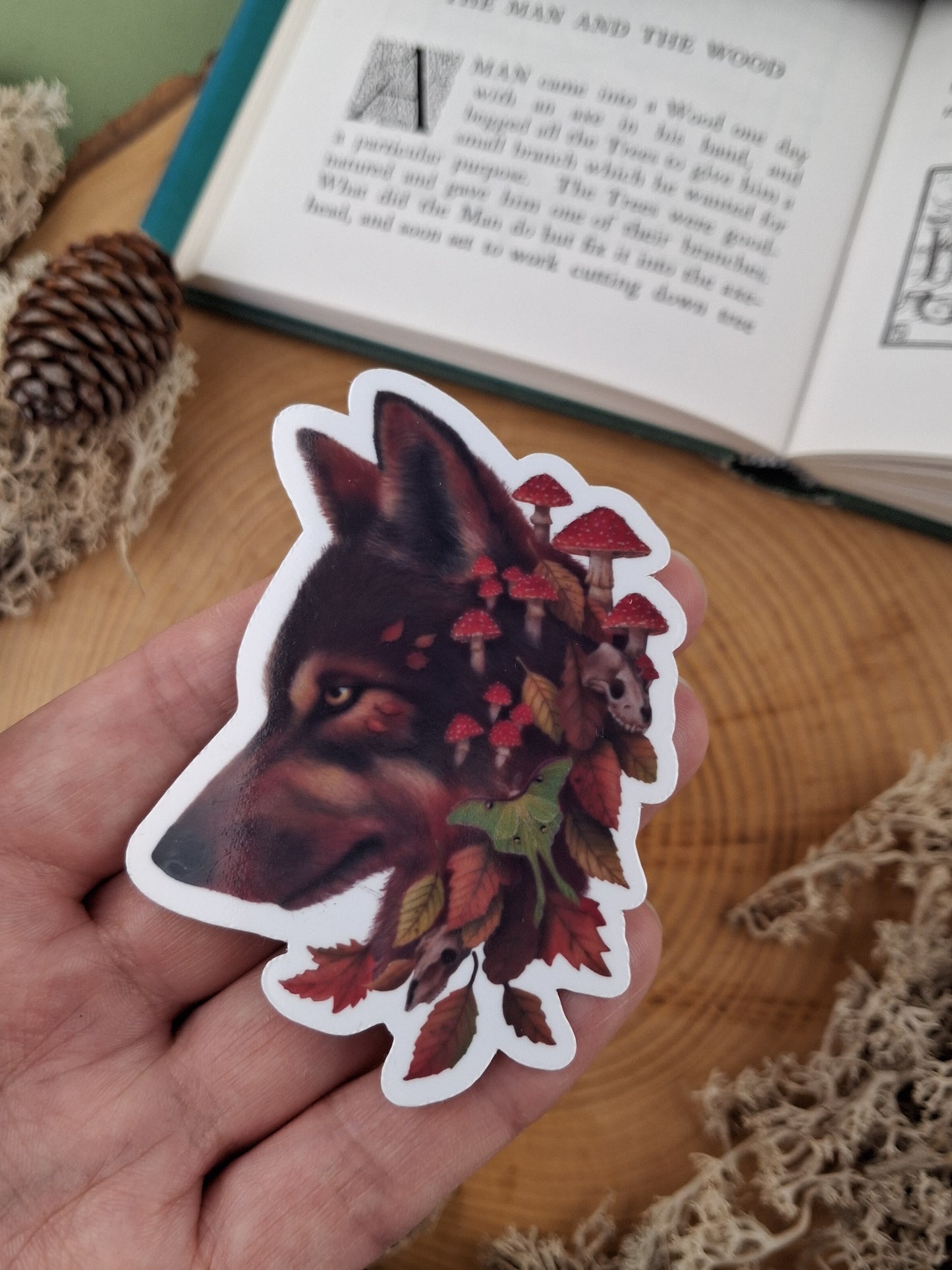 Autumn Wolf Vinyl Sticker