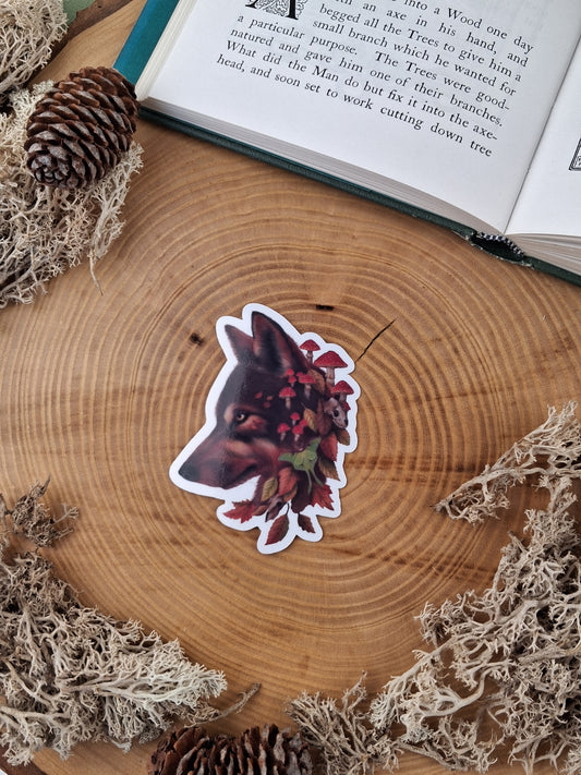 Autumn Wolf Vinyl Sticker