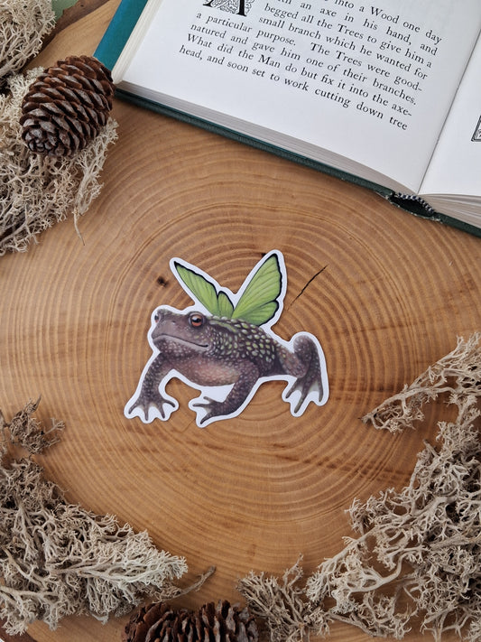 Faerie Toad Vinyl Sticker