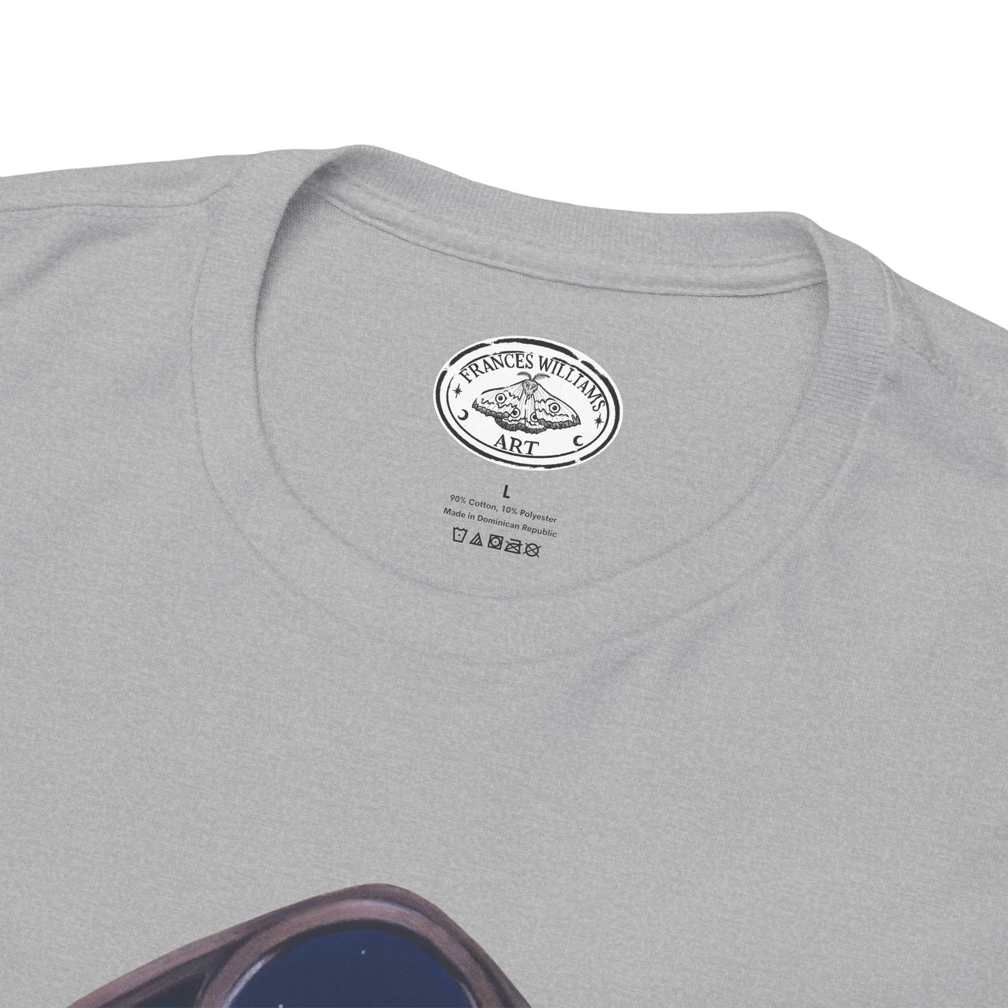 Midnight Guardian Fox Unisex Cotton T-shirt