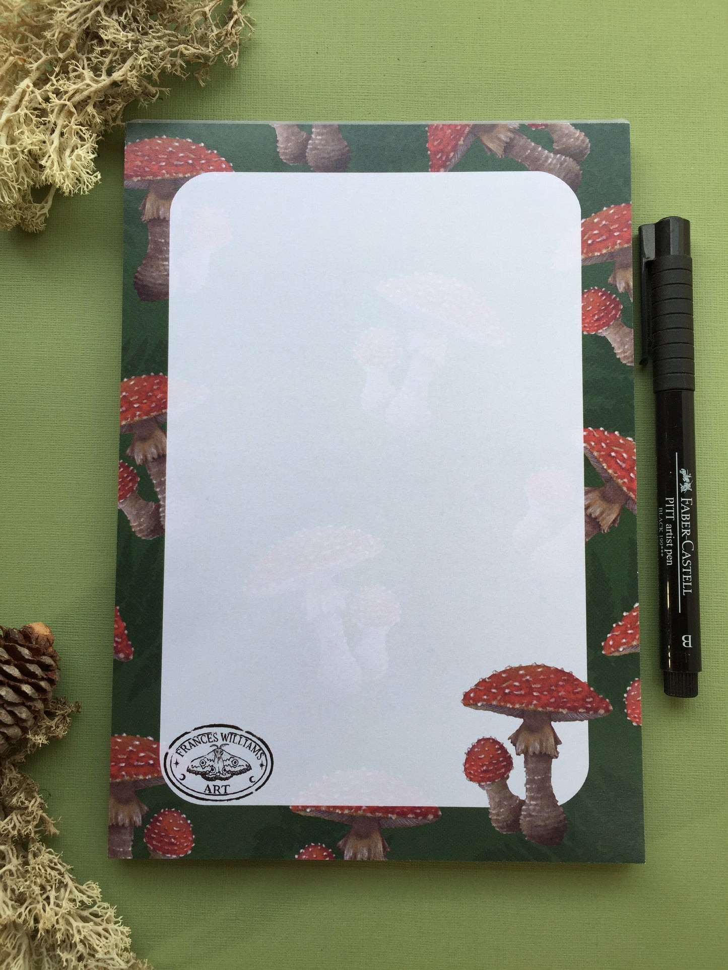 Mushroom A5 Notepad