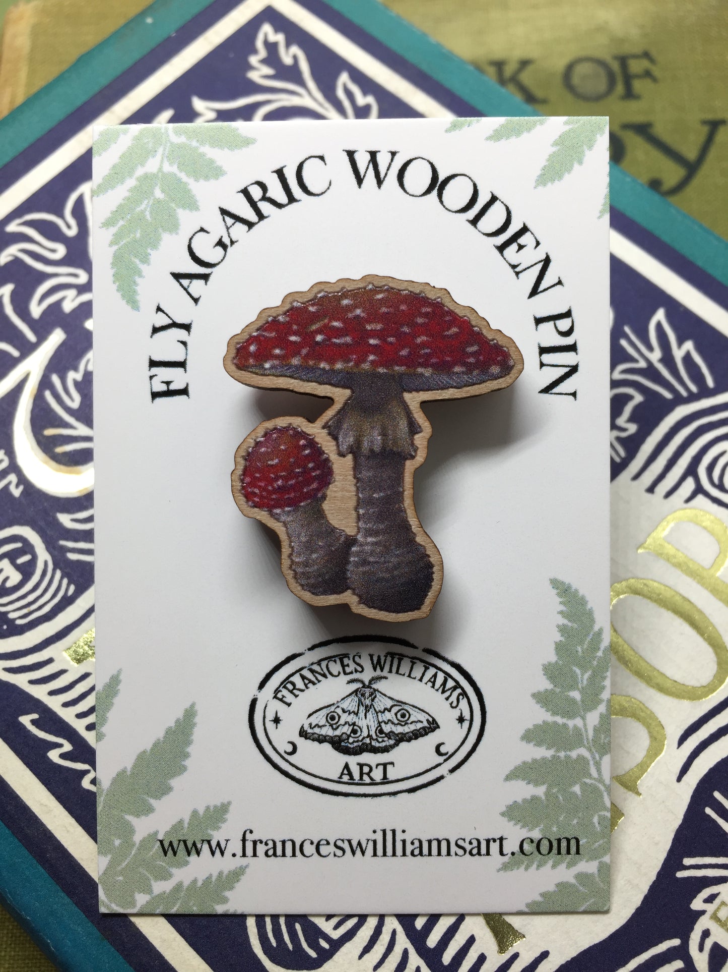 Fly Agaric Wooden Pin