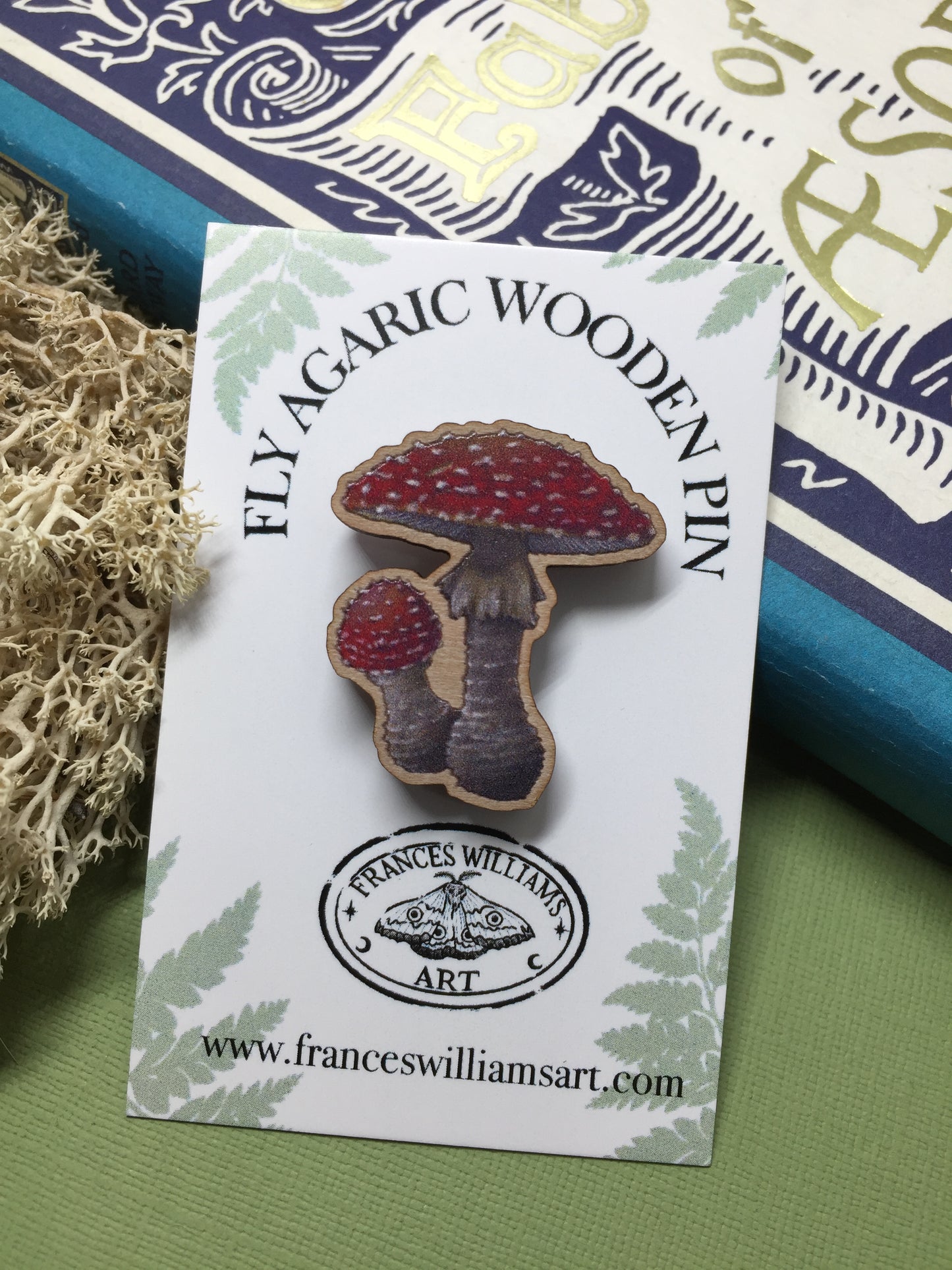 Fly Agaric Wooden Pin