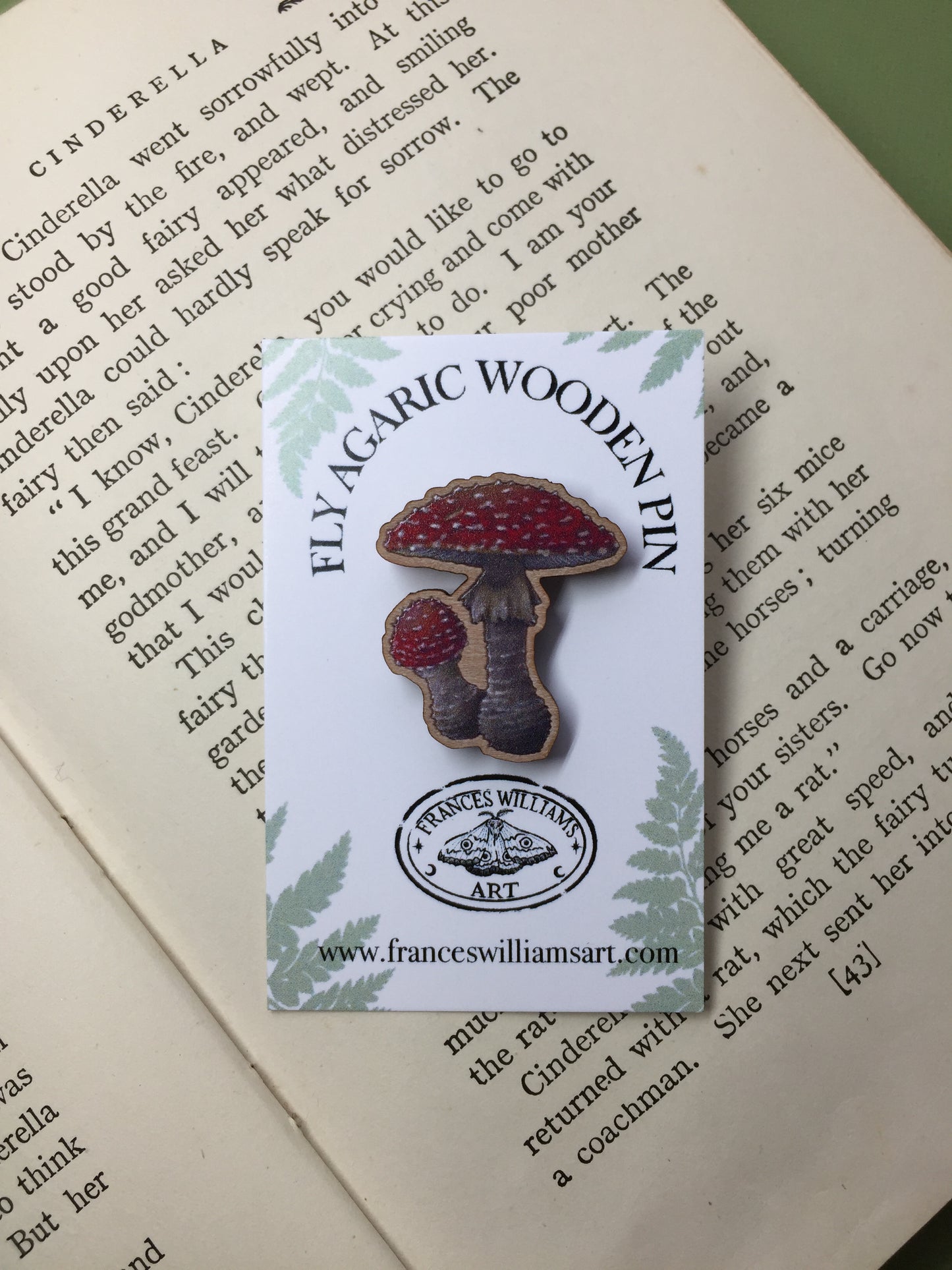 Fly Agaric Wooden Pin